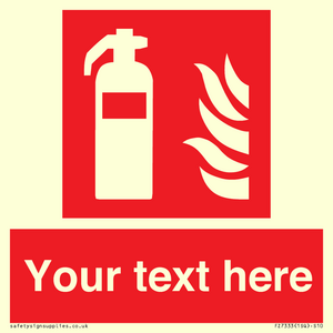 Custom Fire extinguisher Sign